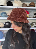 کلاه باکت دستبافت قهوهای مینیمال | Handmade Bucket Hat
