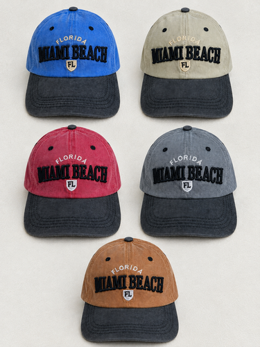 کلاه بیسبالی دورنگ سنگشور اسپرت وارداتی مدل MIAMI BEACH