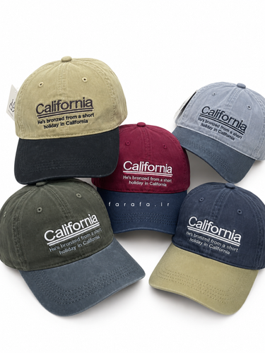 کلاه بیسبالی دورنگ اسپرتcalifornia اورجینال وارداتی